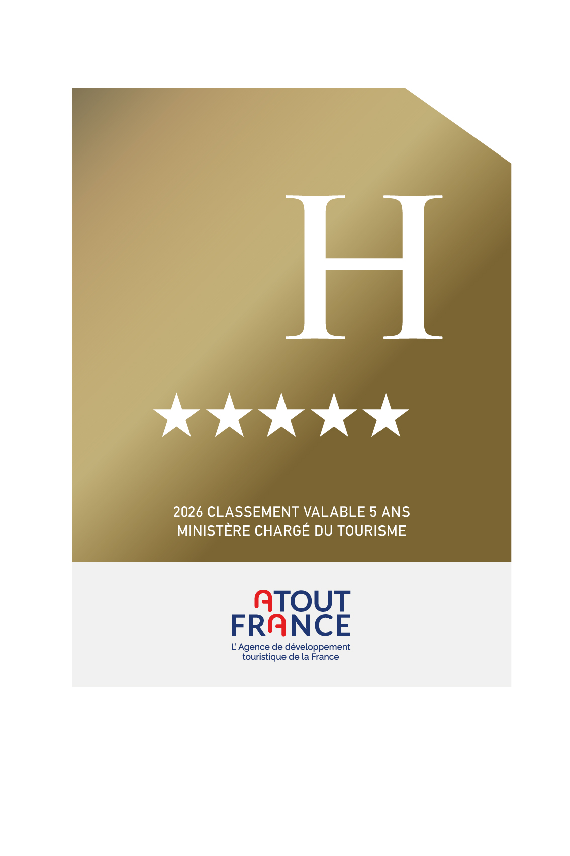 Panonceau classement hôtel